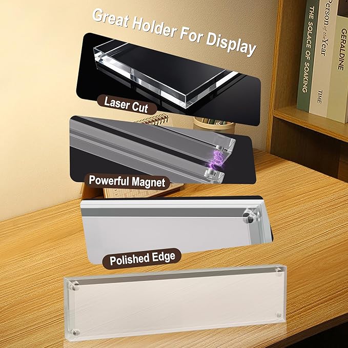 Boloyo Acrylic Desk Name Plate Holder - Image 6