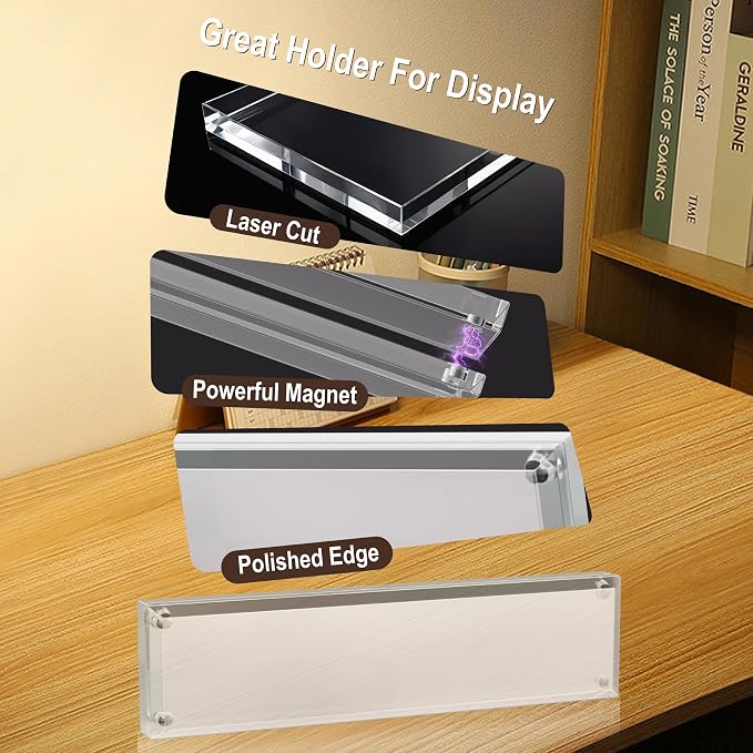 Boloyo Acrylic Desk Name Plate Holder - Image 6