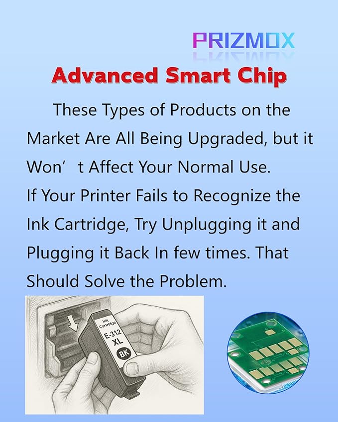 312XL 314XL XP-15000 Remanufactured Ink Cartridges Replacement for 312 314 XL T314XL Ink Comptible for Expression Photo XP15000 Printer(6-Pack)-DeskLoop Office