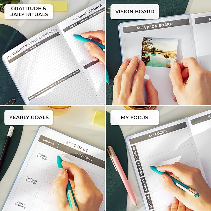 Clever Fox Daily Planner – Undated Planning Notebook with Hourly Schedule & To-Do List – Personal Day Task & Work Organizer, 6 Months (Periwinkle)-DeskLoop Office