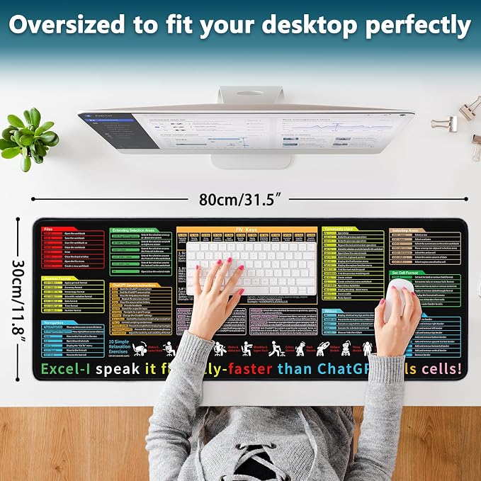 Excel Cheat Sheet Desk Pad - Image 4