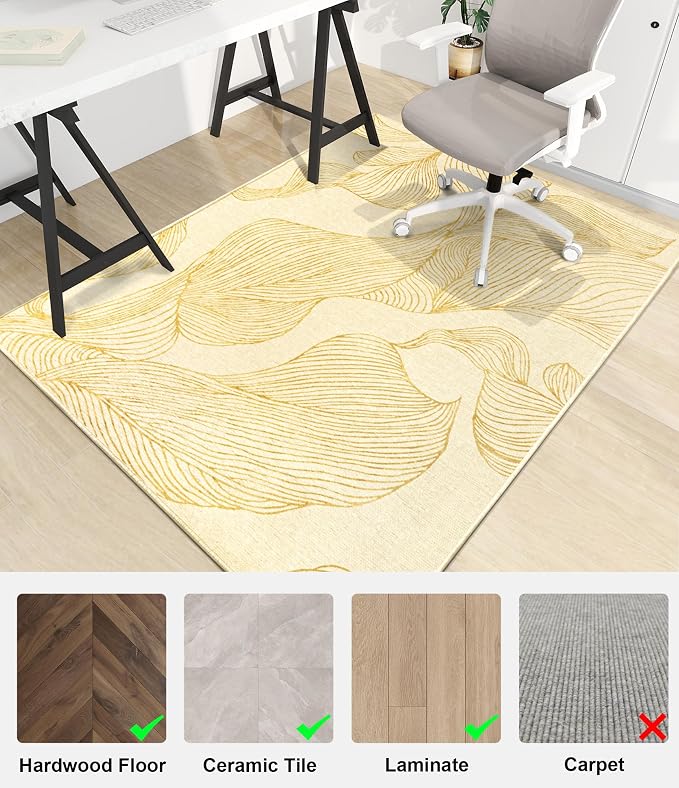 chakme Office Chair Mat for Hardwood Floor, Machine Wash - Image 7