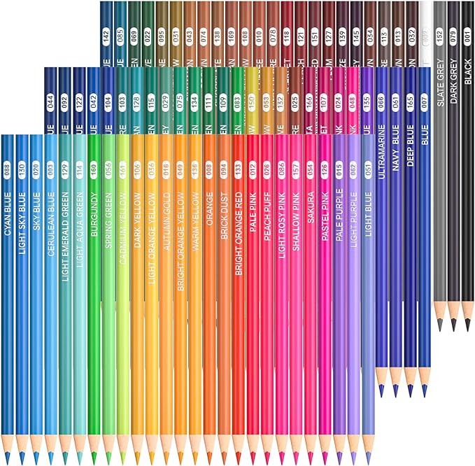 Shuttle Art 80 Colored Pencils, Colored Pencils by ShuttleArt