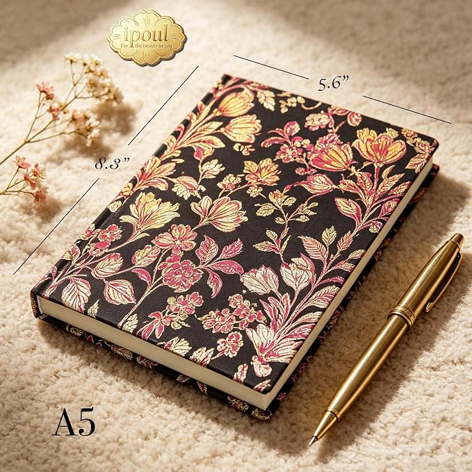 ipoul Women's Journal, Lay Flat, Lined Paper, Ruled Page, Cute Notebook - Image 2