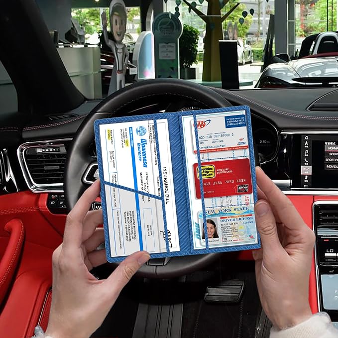 TOURSUIT Car Registration and Insurance Card Holder, Vehicle License Document - Image 5
