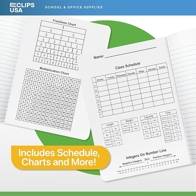 Composition Notebook Wide Ruled Composition Notebooks Bulk Blue Marble Hard - Image 5
