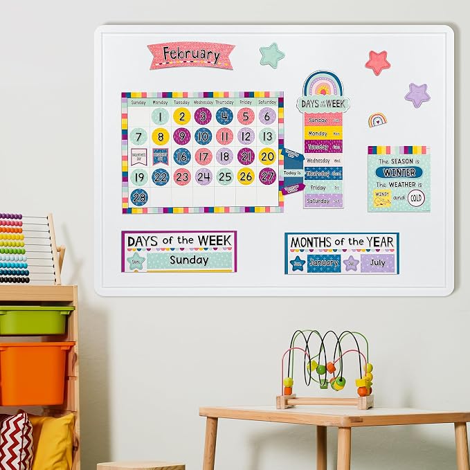 AKTOP White Cork Bulletin Board 48" x 36", Large Foldable Felt Notice Pin Board - Image 8