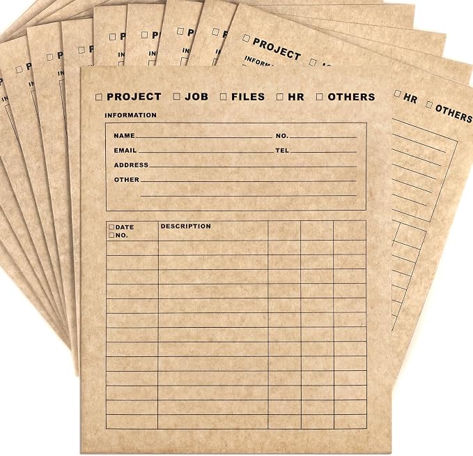 Two-Pocket Classification & Organization Folders | Heavy-Duty Kraft Paper by VistaRise