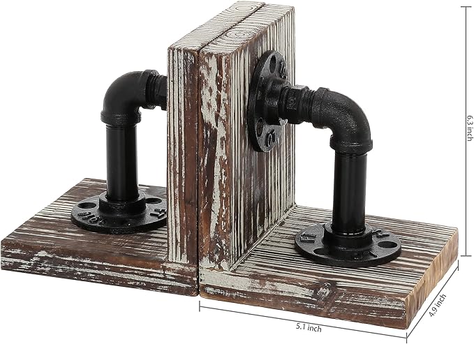 MyGift Decorative Bookends, Office Book Ends - Image 7