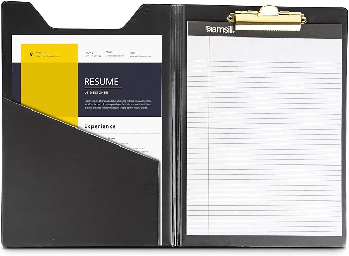Samsill Value Padfolio with Clipboard and Letter-Size Writing Pad, 9.25 x 13 - Image 4