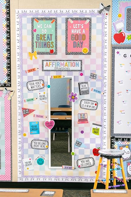 Teacher Created Resources Cool for School Checkers Better Than Paper® Bulletin - Image 5