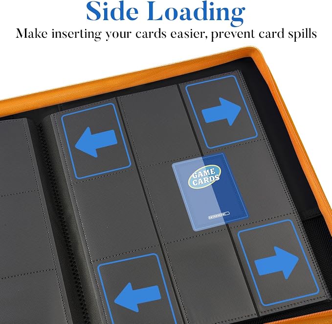 Premium Zip Card Binder, Fabmaker 9 Pocket Trading Card Binder, PU Cover Zipper - Image 5