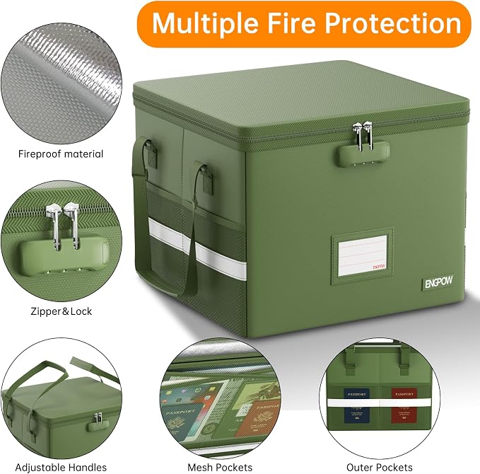 ENGPOW 5200°F File Box Fireproof Document Box - Image 5