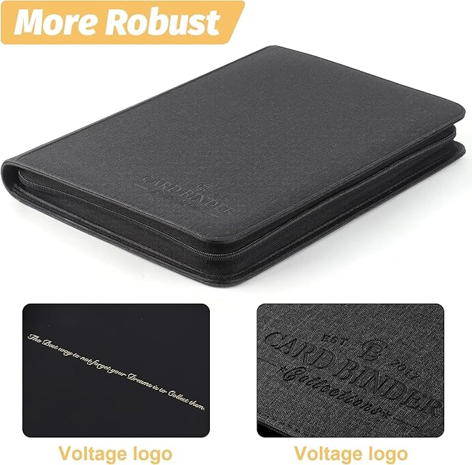 9 Pocket Card Binder, Premium Zip Trading Card Binder, 540 Double Sided Pocket - Image 3
