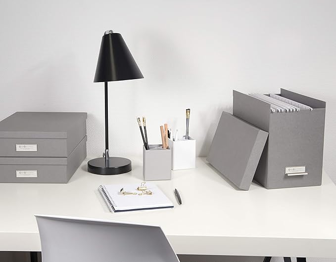 Bigso John Fiberboard Label Frame Desktop File Storage Box - Image 2