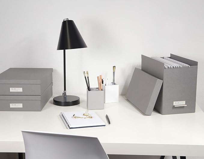 Bigso John Fiberboard Label Frame Desktop File Storage Box - Image 2