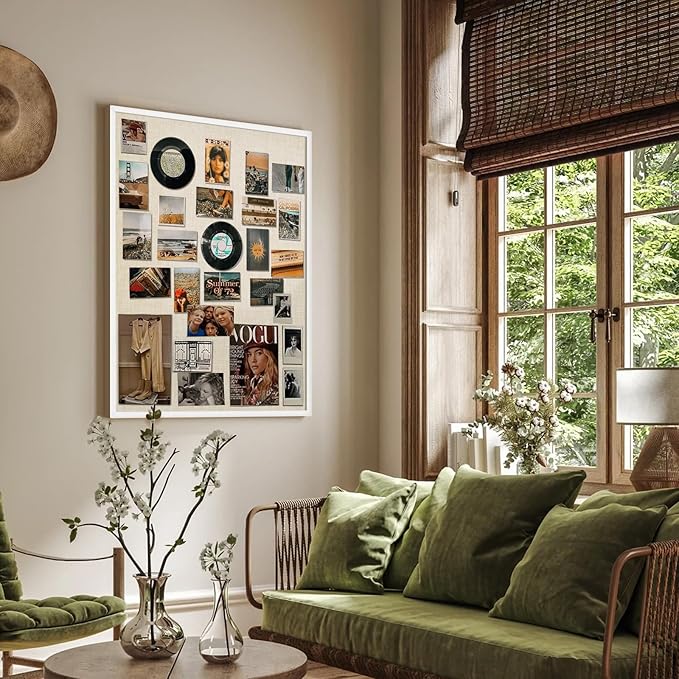 Miratino Large Bulletin Board, 36 /inchesx 24/inches White Cork Boards for Walls with Frame, Pin Display Board Vision Board for Home School Office Decor-DeskLoop Office