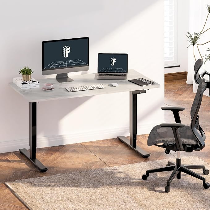 FLEXISPOT E6 3-Stage Dual Motor 60 x 24 Electric Standing Desk Sit Stand Up Desk - Image 2