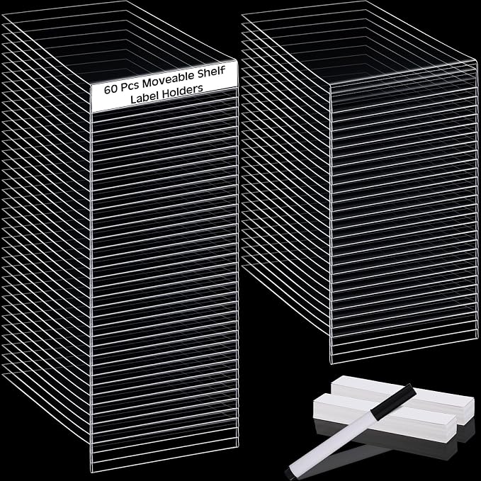Containlol 60 Sets Moveable Shelf Label Display Holders - Image 9