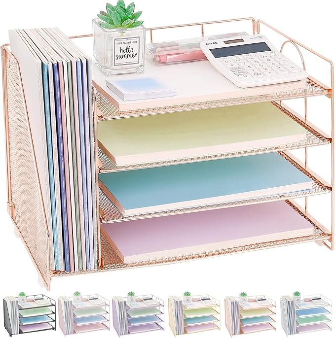 OPNICE Desk Organizer, 5-Tier Paper Organizer Letter Tray - Image 7