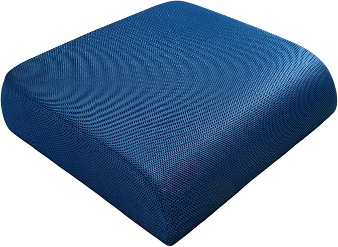 YOUFI Extra Thick Large Seat Cushion -19 X 17.5 X 4 Inch Gel Memory Foam Cushion by EnjoyComfortableSitting