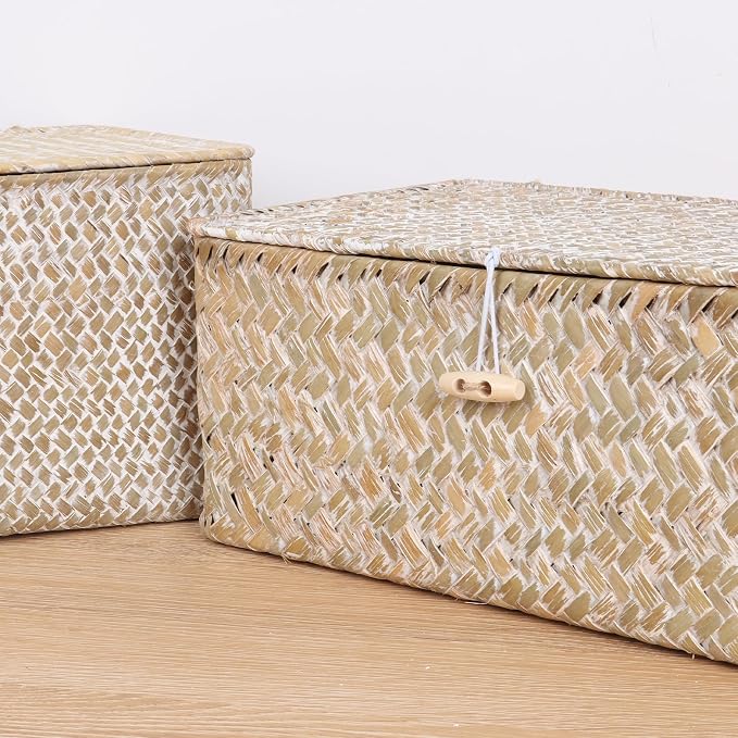 FEIALNDUO Wicker Shelf Baskets - Image 4