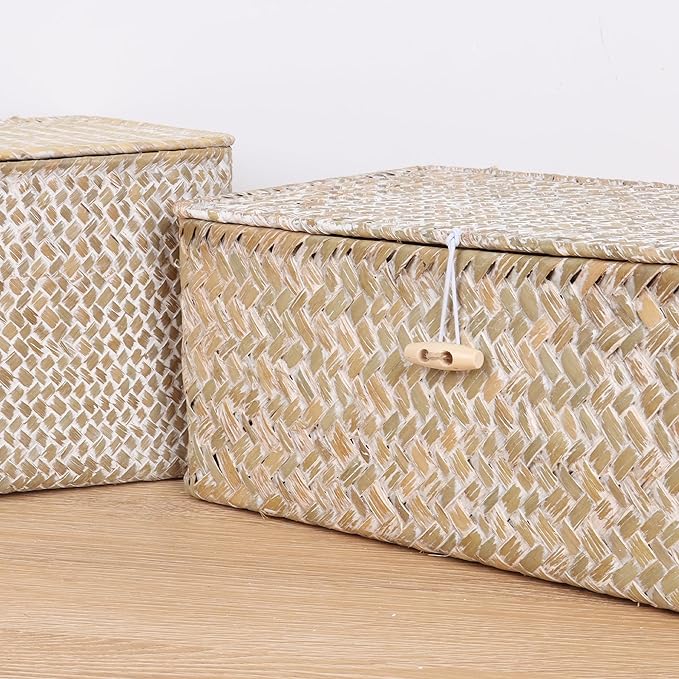 FEIALNDUO Wicker Shelf Baskets - Image 4