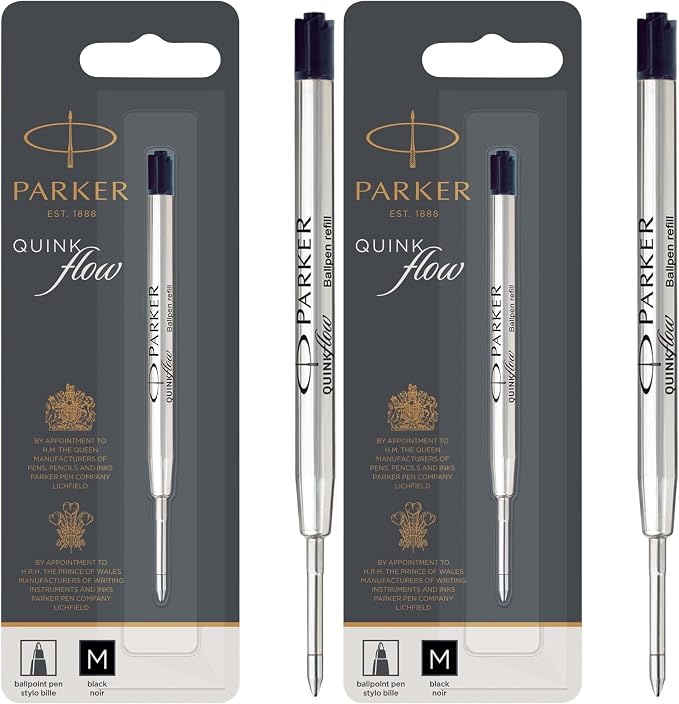 Parker Quinkflow Ballpoint Pen Ink Refill, Medium Tip by Unknown