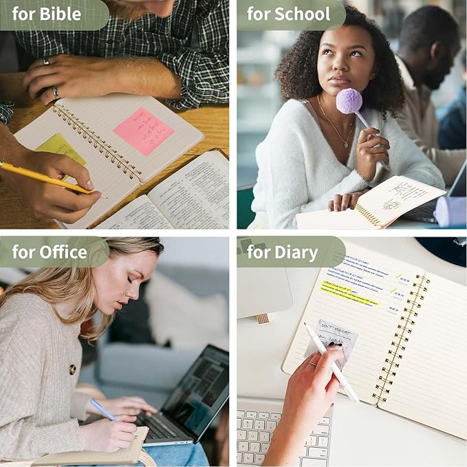 Lined Spiral Notebook College Ruled A5 Journal Book for Note Taking, 160 Pages Writing Journal for Office and Home School Supplies 5.75x8.125 inch - ArmyGreen-DeskLoop Office