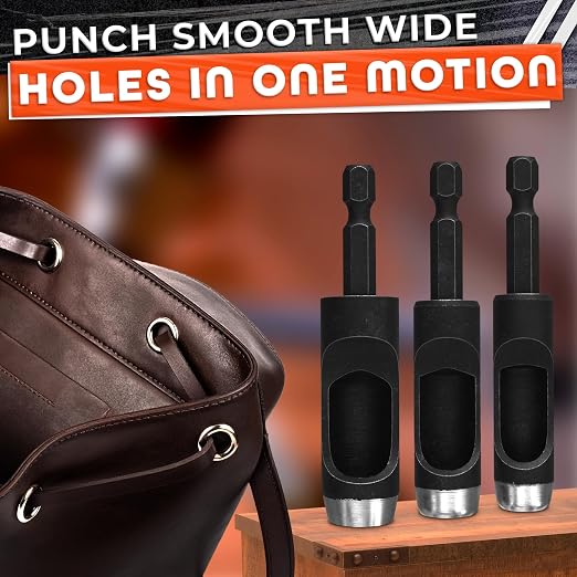 6 Pcs Leather Hole Punch Set — Belt Hole Puncher - Image 9