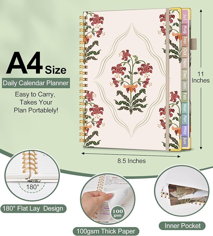 Academic Planner 2026-2027, Hardcover Weekly and Monthly Calendar Planner from - Image 5