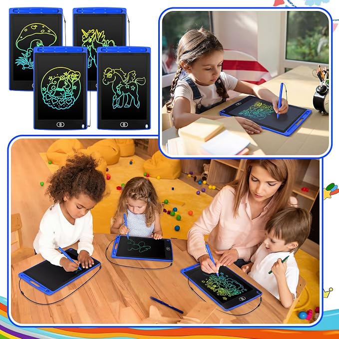 Zhehao 24 Pieces LCD Writing Tablet Doodle Board 8.5 Inch Colorful Reusable - Image 5