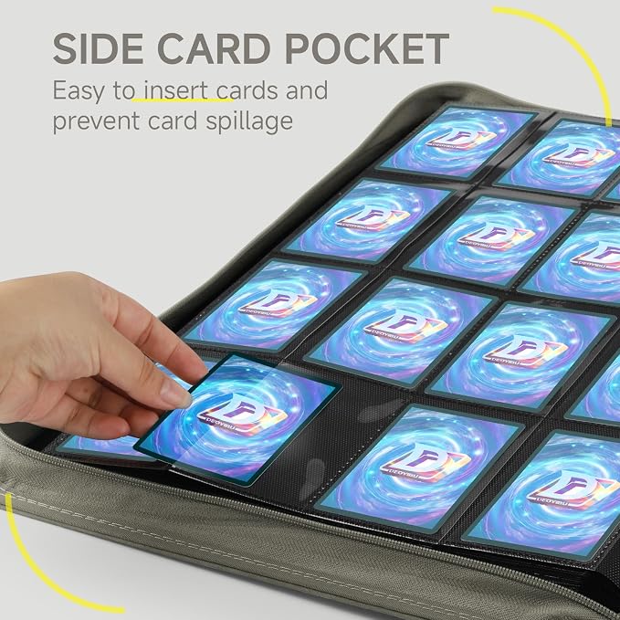 Card Binder with 1024 Cards, 16 Pocket Trading Card Binder Includes 32 Page - Image 5