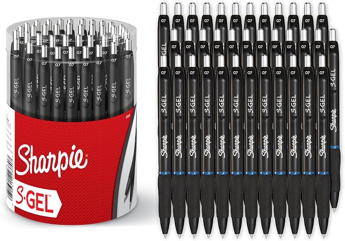 Sharpie S-Gel Pens, Medium Point, Note-Taking, Office Supplies, No Smear by Unknown