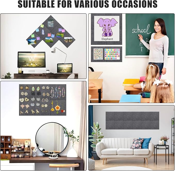 Large Cork Board Alternative 36" X 24" Bulletin Board - Image 5