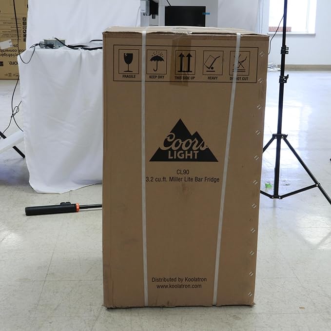 Coors Light Refrigerator - Mini Fridge For Kitchen, Bedroom, Office, Dorms, Cuarto, Cool Storage For Wine, Drink, Beverages, Compact Free Standing, Neveras Pequeñpara, 3.2 Cubic Feet Capacity, White-DeskLoop Office