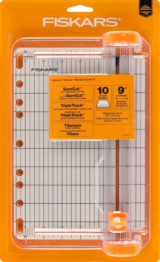 Fiskars SureCut Portable Paper Trimmer, Fits in 3-Ring Binder - Image 10