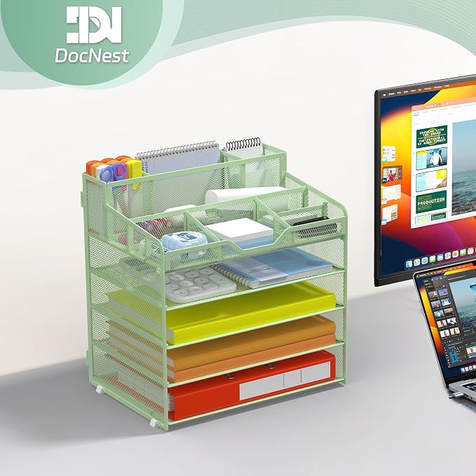 Docnest 5 Tier Mesh Desk Organizer - Image 6