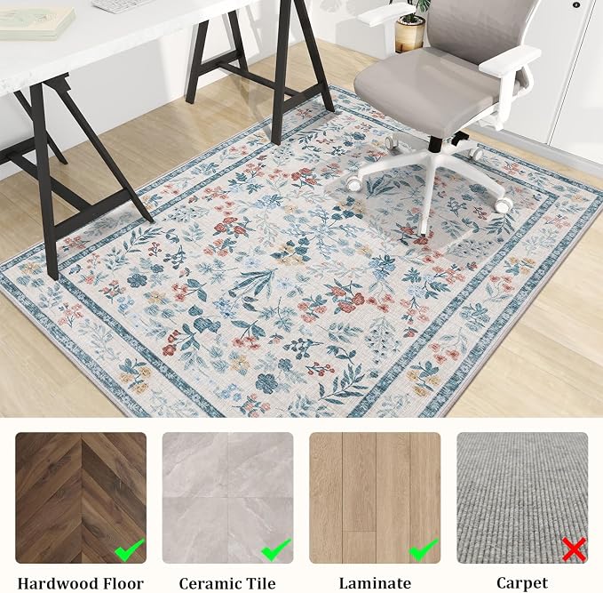 chakme Office Chair Mat for Hardwood Floor, Machine Wash - Image 3