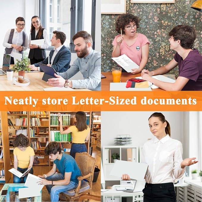 pmybupo 50Pcs White Folders - Image 5