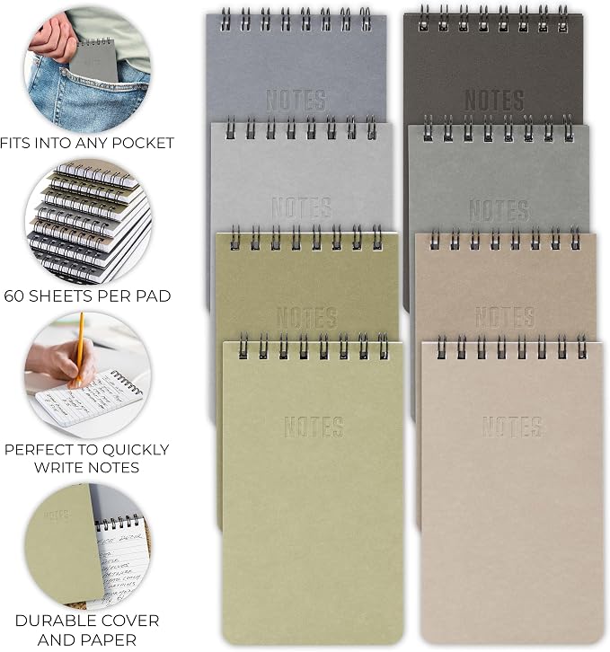 ZICOTO Aesthetic Pocket Notebooks Set Of 8 - Image 2