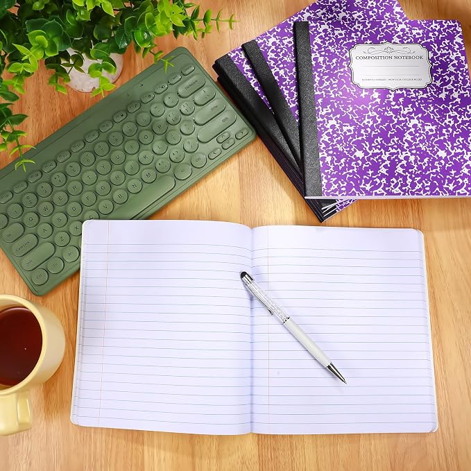 Seajan 20 Pack Composition Notebooks, Wide Ruled Paper, 7-1/2" x 9-3/4" Marble - Image 7