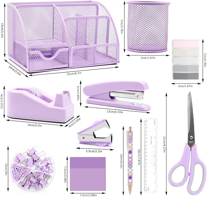 Purple Desk Organizers and Accessories, - Image 4