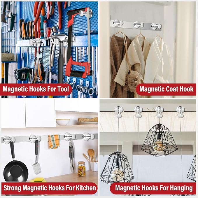 Buelkmag Magnetic Hooks for Cruise Cabins, Magnetic Coat Hook, Heavy Duty - Image 7