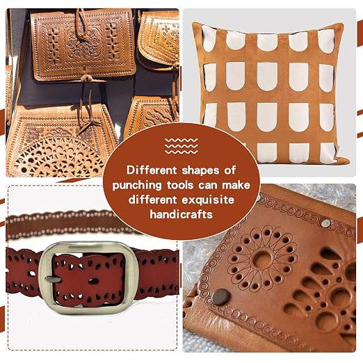 8 Pcs Leather Star Shape Cutter Tool Set, Leather Punch Set, High Carbon Steel - Image 7