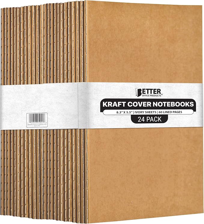 Better Office Products Kraft Notebooks by BetterOfficeProducts