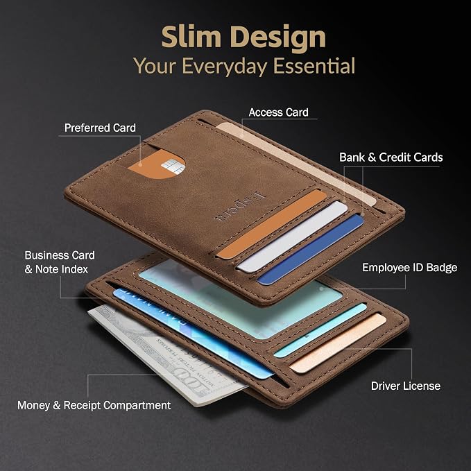 Espera Slim Minimalist Front Pocket Wallet - Image 4