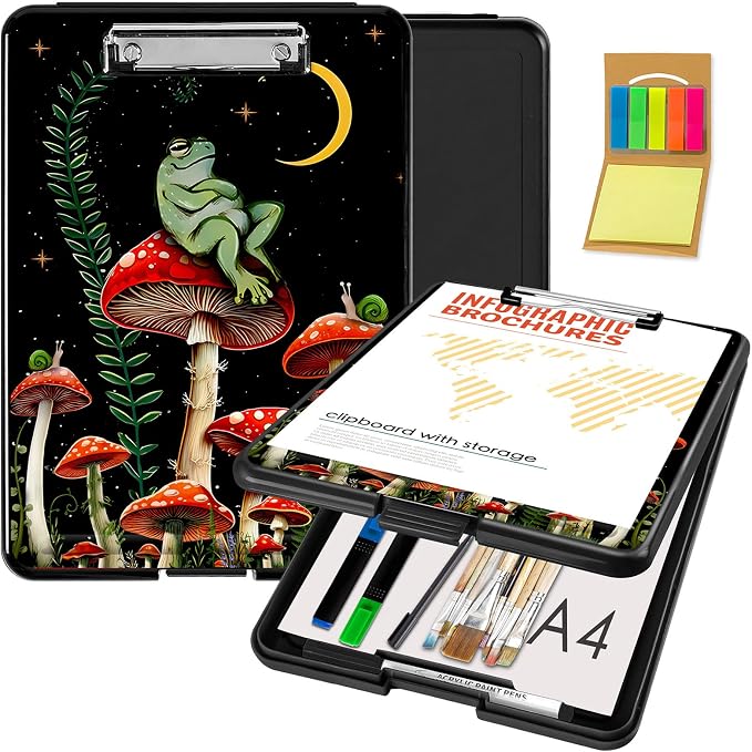 Clipboard with Storage, Office Supplies Nursing Clipboards Folder with Pen by CAPAUNVDA