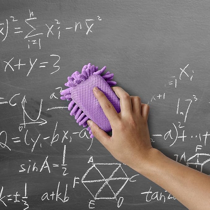 Mr. Pen- Magnetic Microfiber Shag Whiteboard Erasers, 4 Pack | Dual Surface - Image 4