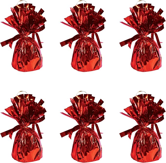 Beistle Metallic Plastic Wrapped Balloon Weight Holders by Beistle